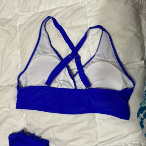 Bright Blue Plus size high waist bikini 👙 18w 20 sexy yet supporting! - Picture 6 of 8